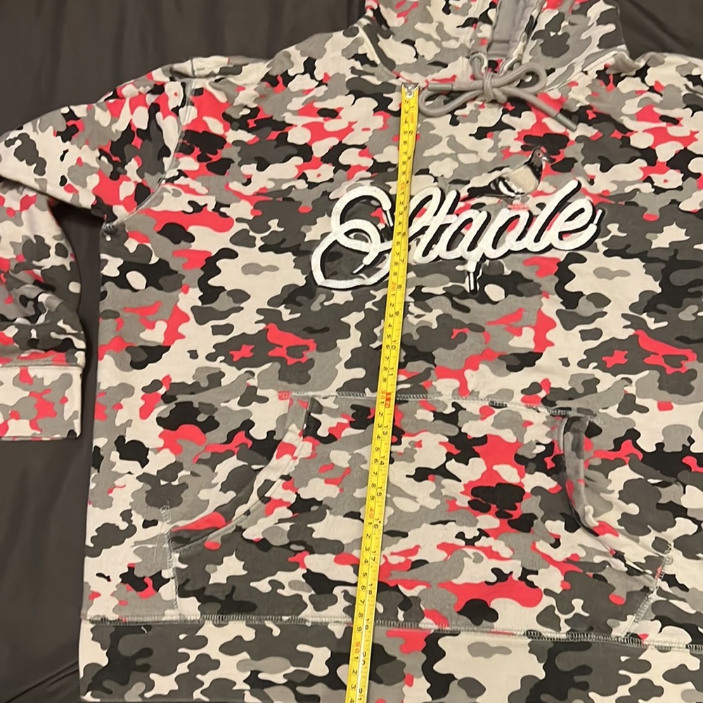 🔥STAPLE RED GREY CAMO HOODIE RARE - Picture 7 of 9